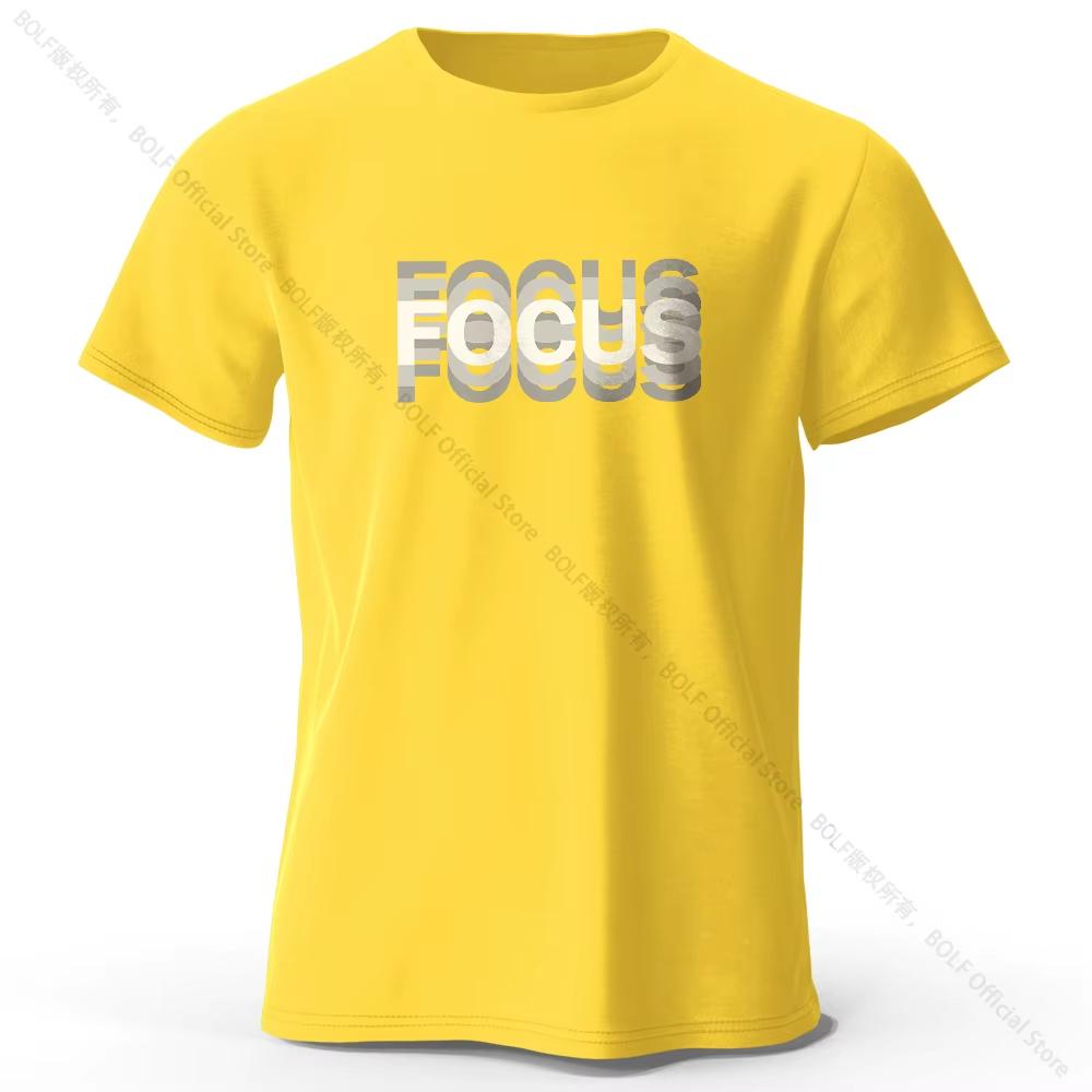 Focus Letter Minimalist Style Cotton TShirt Lightweight Round Neck Short Sleeve Tee Perfect For Unisex Unisex