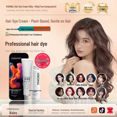 Trendy Plant-Based Hair Dye Cream: Gentle On Hair and Scalp, Long-Lasting Color, and Color Protection.