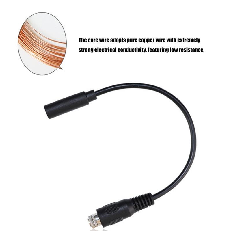 3.5mm Locking Screw Female To Female Stereo Audios Adapters Cable Secure Connection PVC Housing 20cm