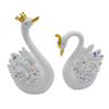 Schwanenpaar Figuren Liebesvögel für Heimdeko, Romantischer Jahrestag, Geburtstagsgeschenk-9cm