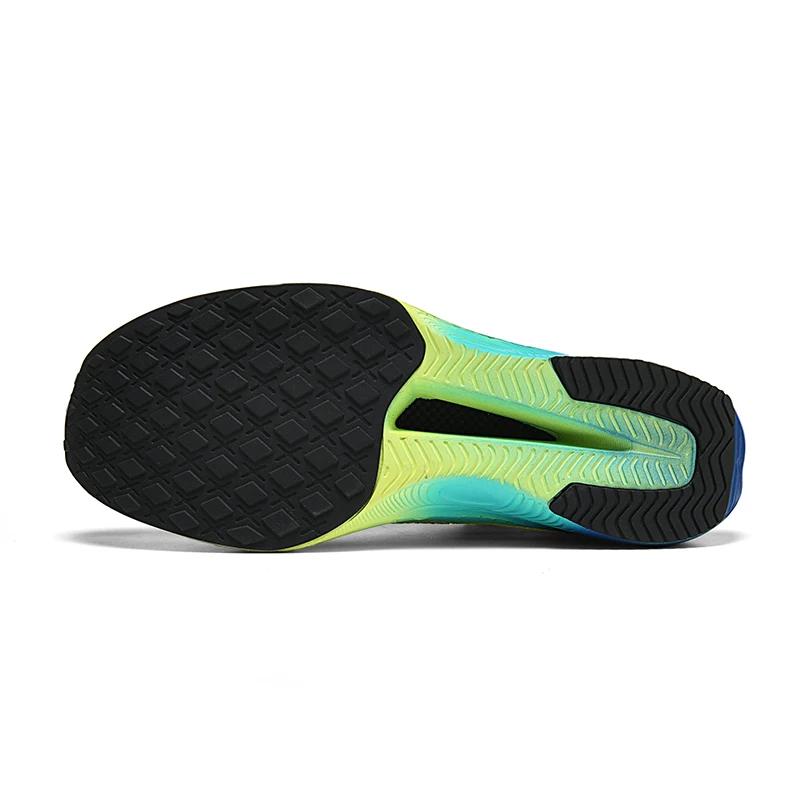 Fashion Air Cushion Men Sports Running Shoes Marathon Breathable Lightweight Women's Comfortable Athletic Nonskid Carbon Plate Sneakers