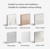 Strong Hair Dryer Wall Organizers No Hole Required Includes Storage Shelves Cord Holder For Bathroom Countertop