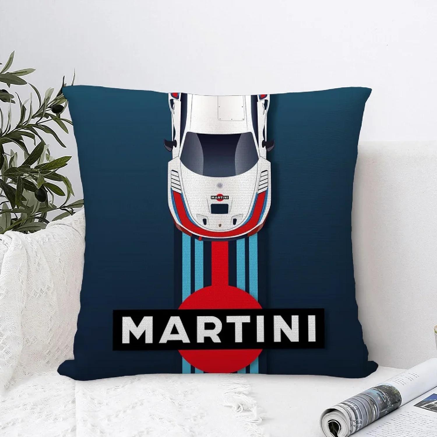 

Car Cool M-MartiniES Pillow Case Plush Fabric Soft Double Sided Print Sofa Cushion Throw Pillow se, 66x66cm