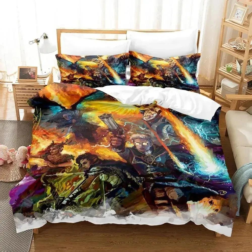 New Legend Of Vox Machina Game Bedding Set Single Twin Full Queen King Size Bed Set Adult Kid Bedroom Duvet Cover Sets 3D Anime