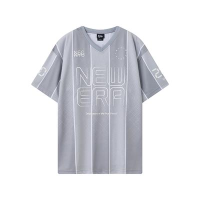 New Era Urban Sports Series Loose Fit Crew Neck Short Sleeve T-Shirt Unisex Tops Light-Gray 14500147