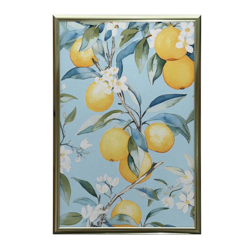 Kwitnące Pomarańcze Kwitnące Pomarańcze, 30X40 Cm, Bez Ramy, Płótno Premium Na Blejtramie