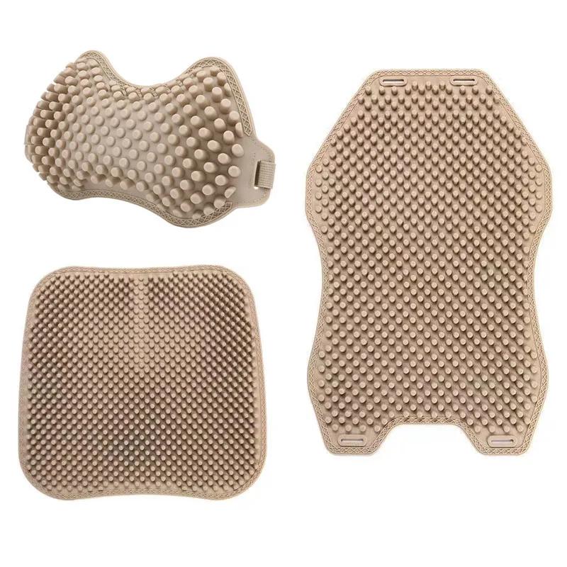 3-teiliges Set aus Autokissen, Autokissen, Silikon-Autokissen, druckreduzierende und bequeme Nackenschutz-Kopfstützen