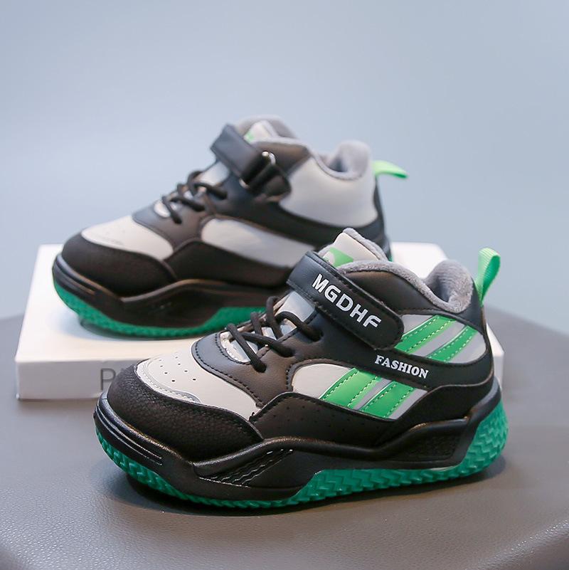 

[Autumn Winter Fleece Lined High Top Sports Shoes for Boys Girls Kids Basketball Sneakers Running Shoes] size 37