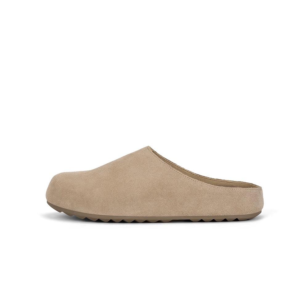 Grape mother winter new semi-drag hairy shoes comfortable Korean version women's shoes autumn women's 2025 platform shoes children wear outside