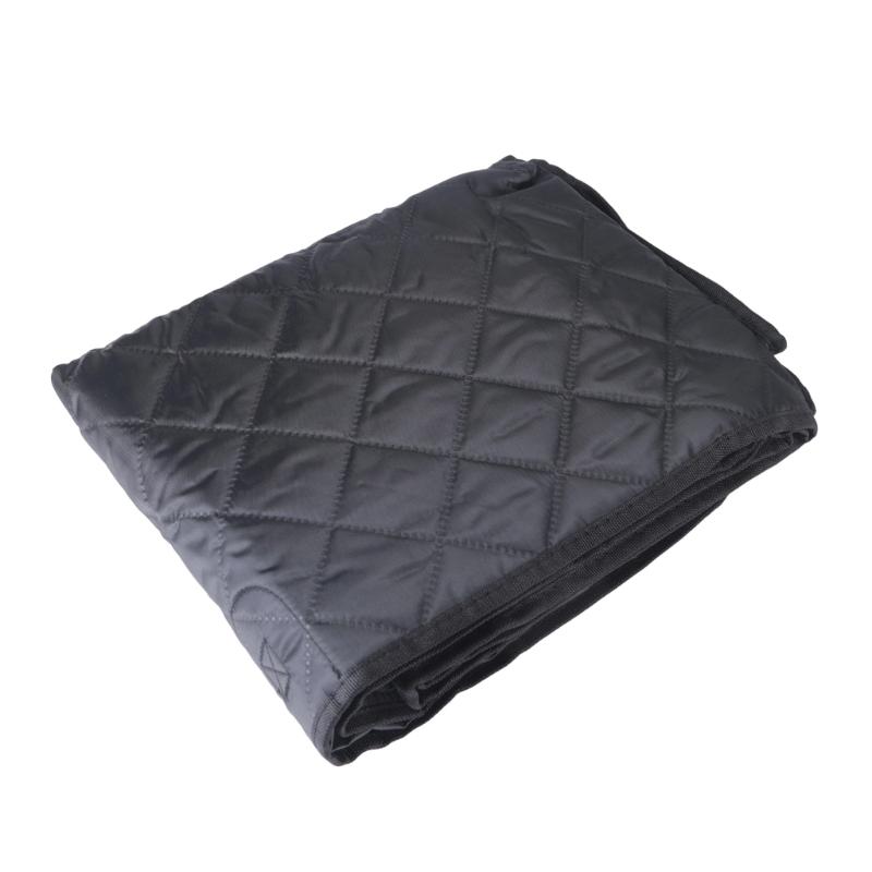 Full Coverage Rear Seat Dog Cover with Durability Fabric and Quilted Padding for Cleaner Car Travel, Hair Control, and Comfortable Resting Space