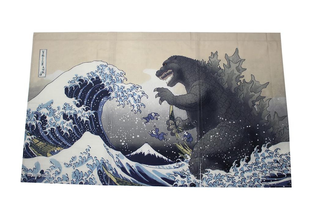 Folkart Godzilla Noren Vederi de la cortina monștrilor uriași Generația treizeci și șase Mt.