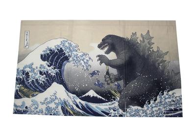 Folkart Godzilla Noren Curtain Views of Giant Monsters Generation Thirty-Six Mt.