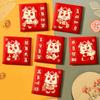 Chinesisches Neujahr 2025 Päckchen Roter Umschlag Glücksgeldbeutel Beste Wünsche Segensbeutel Glück Drachenmuster HongBao Partygeschenke