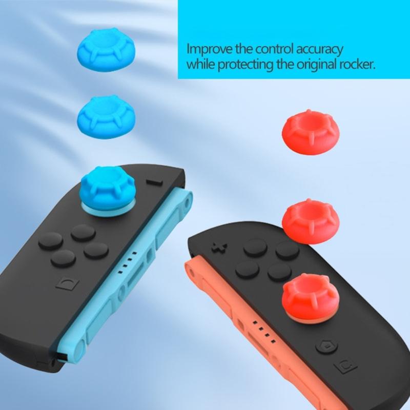Silicone Joystick Covers Not Slip Thumb Caps Silicone Controller Thumb Grips Silicone Thumbstick Covers set for Switch2