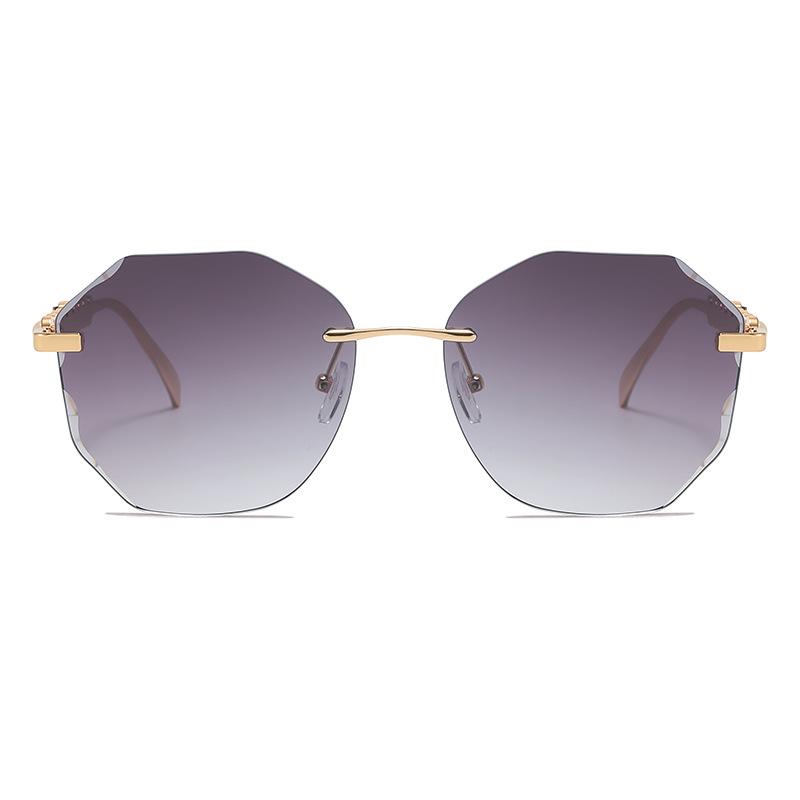 Frameless Pearl Sunglasses for Women - Elegant Y2K Style with Metal Sun Protection