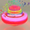 1 Pc Light Up Flashing Music Spinning Tops Luminous Rotating Gyroscope Kids Gifts Birthday Party Favors Goodie Bag Fillers