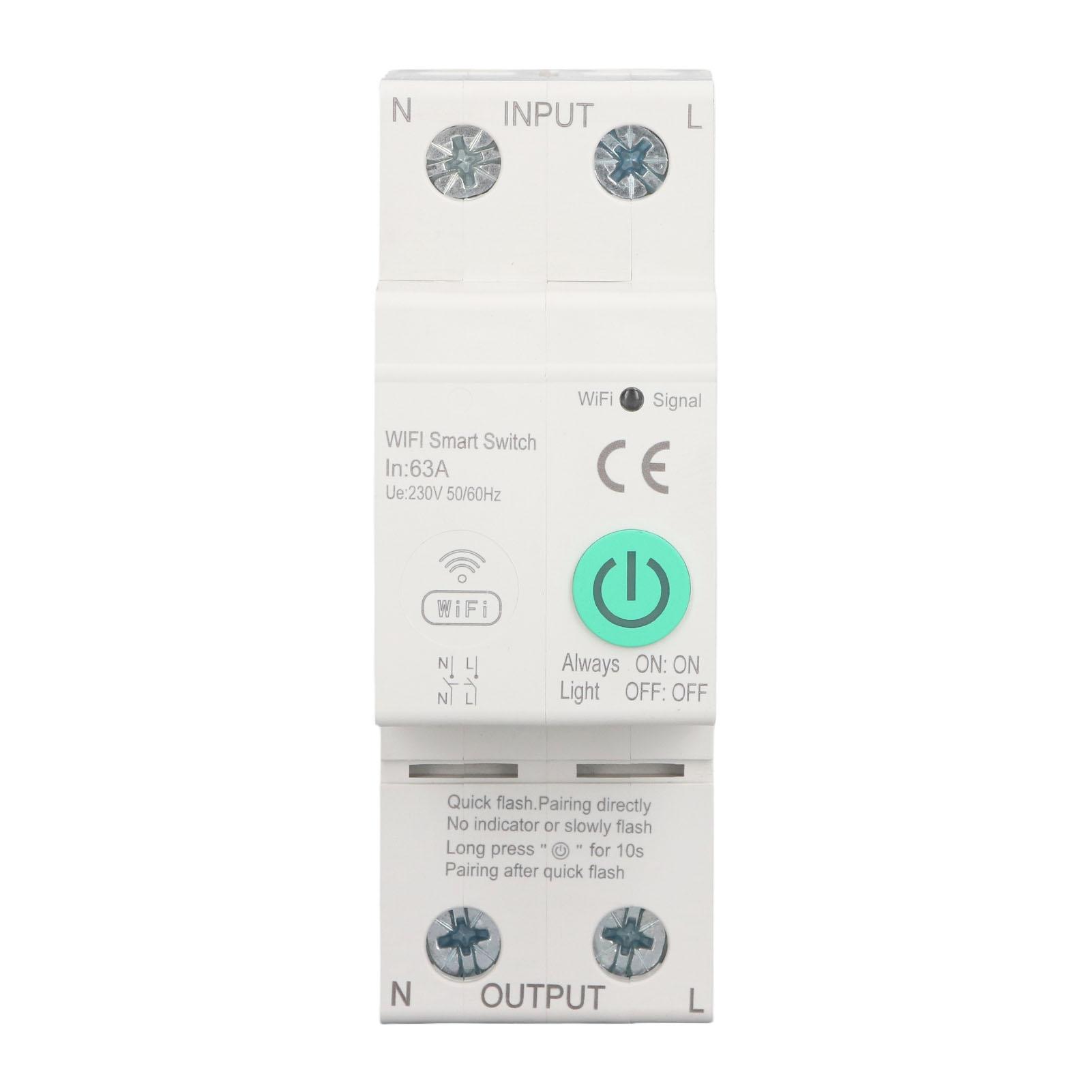 

Smart Metering Leakage Switch Remote Control Sensitive 63A 2P Electrical Monitoring Circuit Breaker AC230V
