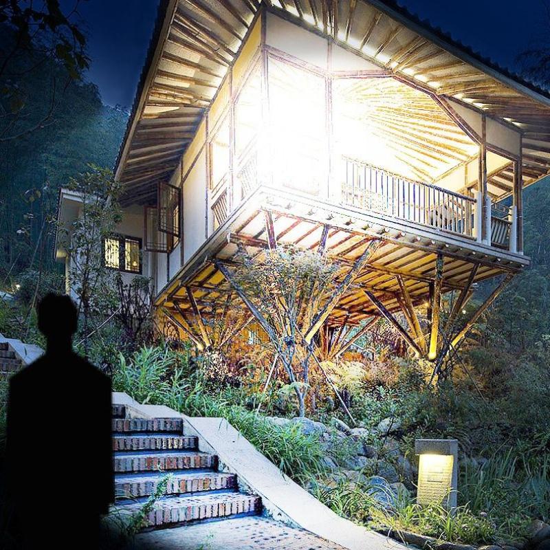 LED-Scheinwerfer, 3 Modi, USB wiederaufladbar, am Kopf montierte Taschenlampe, LED-Suchscheinwerfer, wasserdichte Nacht-Angellampe