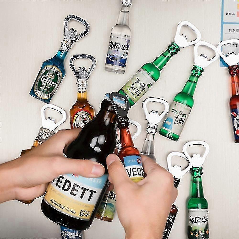 8 Stück Bierflaschenöffner Bier Kühlschrankmagnet Kreativer Flaschenöffner