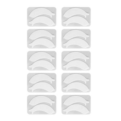 10 Pairs Eyelash Extension Patches Silicone Under Eye Patches Resuable Lower Lash Isolation Pads