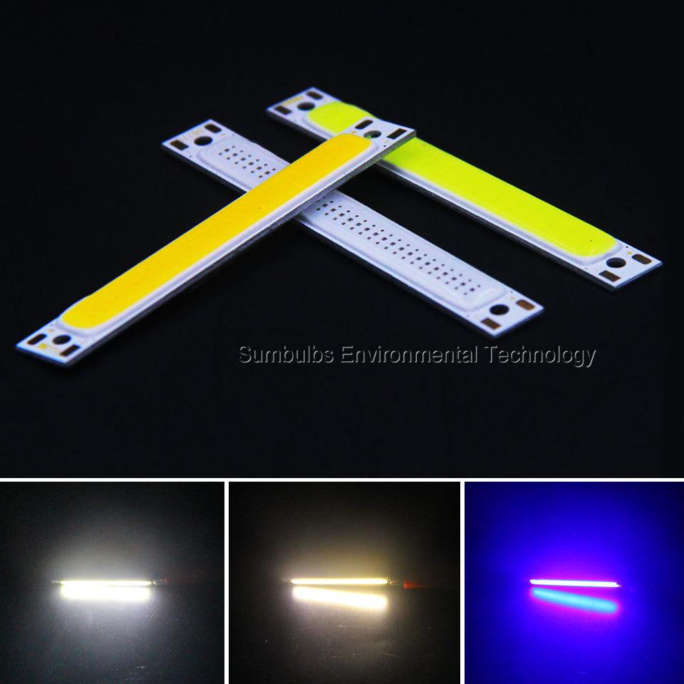 

60мм COB светодиодная рабочая полоса, 1Вт/3Вт светодиоды, 3,7В 1W Warm White 3000K