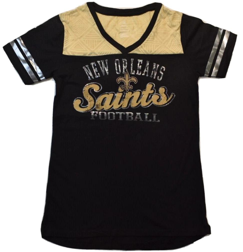 NFL Teens Apparel Juniors New Orleans Saints Football Shirt New S, L S