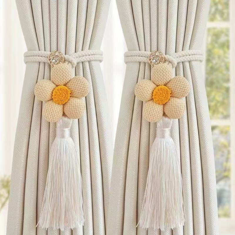 Pumpkin String Pendants, Curtain Ties, Gauze Ties, Fabric Cartoon, Adjustable Hemp Ropes, Cute Accents, Modern