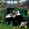 Coperta Borussia Verde Nera Leggera Coperta Ideale per il Letto Perfetta per Viaggi, Campeggio, Soggiorni, Uffici, Divani, Regalo di Natale per Fan