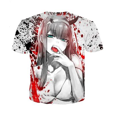 Darling In The Franxx T-Shirts Anime Sexy Girl Null Zwei 3D Gedruckt Streetwear Männer Frauen Mode Übergroßen T Shirt Kinder tees Tops