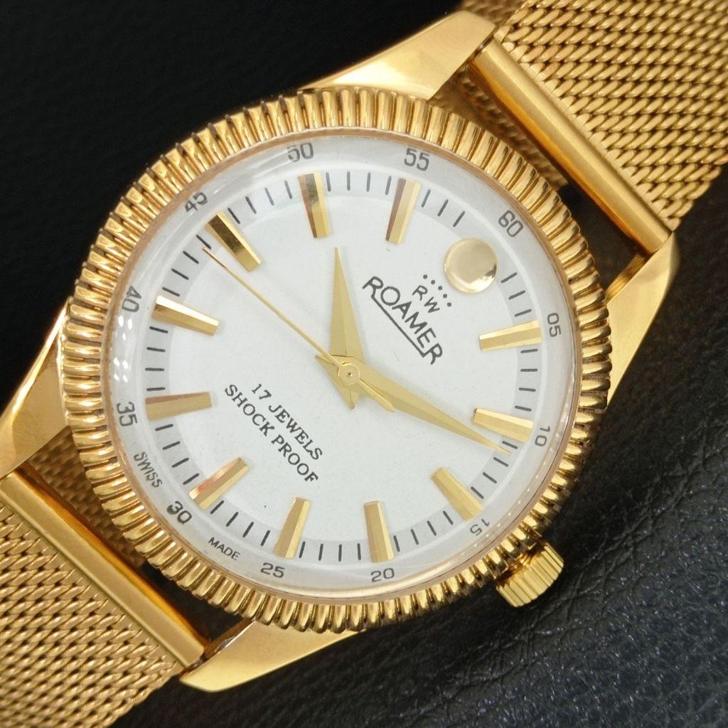 

REFURBISHED VINTAGE HAND-WINDING SWISS MENS WHITE COLOR DIAL WATCH a707372-1