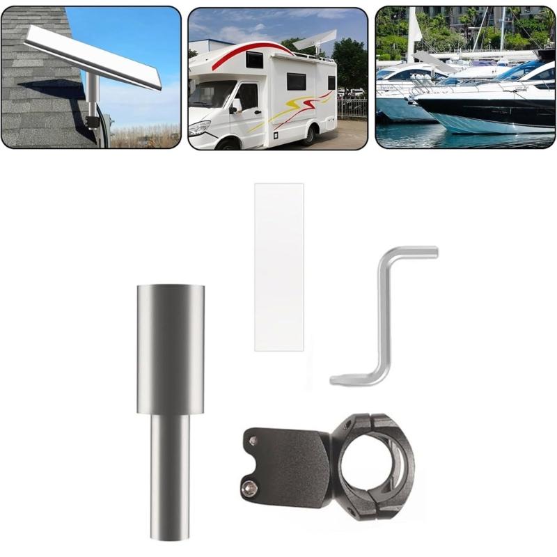Satellite Dish Support Bracket Adapter Adjustable Roof Rack Clamp Fit for Gen 3 Mini Outdoors Enthusiasts Quick Assembly