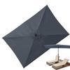 2x3m Rectangular Patio Umbrella Cloth Replacement Canopy Summer UV Protection Cantilever Parasol Top For Outdoor Deck Backyard