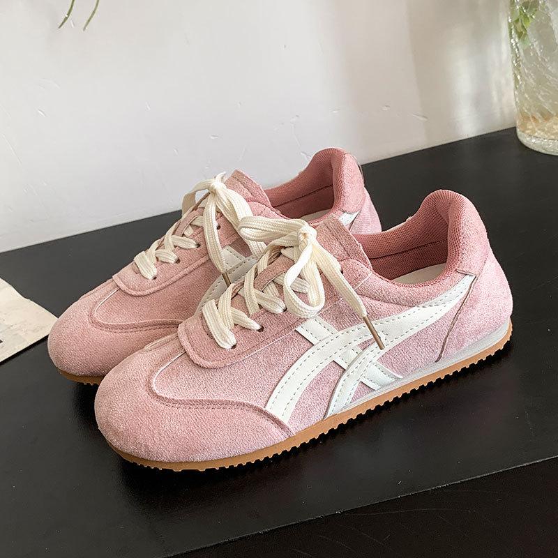 Nät snörskor platta vita skor dam vår nya fritidsskor platta skor student sportskor dam