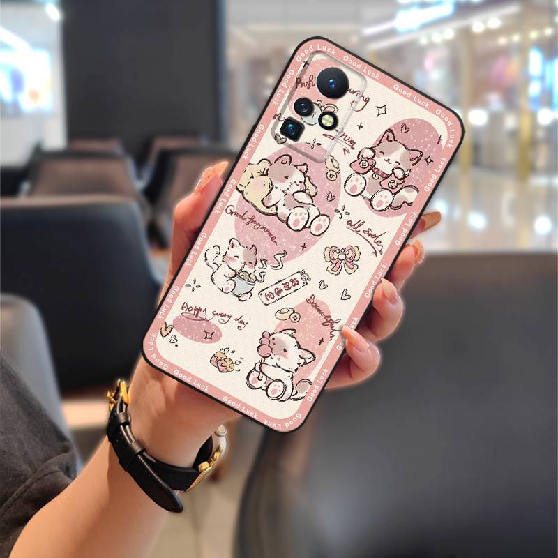 Full Wrap Phone Pouch Phone Case For Infinix Zero X/X Pro/X6811/X6811B Durable Anti-knock Graffiti Dirt-resistant Cute