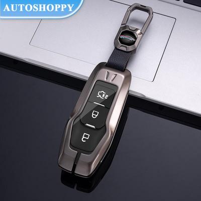 Neue Mode Metall Auto Fernbedienung Schlüssel Fall Abdeckung Halter Shell Für Ford Focus 3 4 ST Mondeo 5 MK5 Mustang f-150 Explorer Rand Fiesta Kuga MK3 4