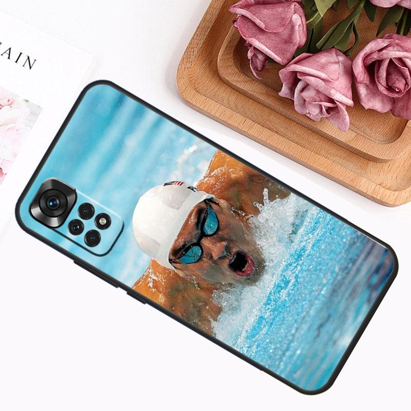 

Michael Phelps Swimming Case For Xiaomi Redmi Note 14 12 11 9 10 13 Pro 9S 10S 11S 12S Redmi 13C 14C 10C 12C Cover Redmi Note 9 Pro