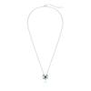 Gica Gema Emerald Necklaces With High Carbon Diamond 925 Sterling Silver 5*7mm Pendant Unique Design Romantic Fine Jewelry Wedding Party Gifts