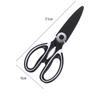 Stainless Steel Heavy Sharp Multifunction Kitchen Shears with Walnut Clip for Effort Saving