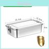304 Stainless Steel Lunch Box With Silicone Lock For Kitchen And Outdoor Meal Prep