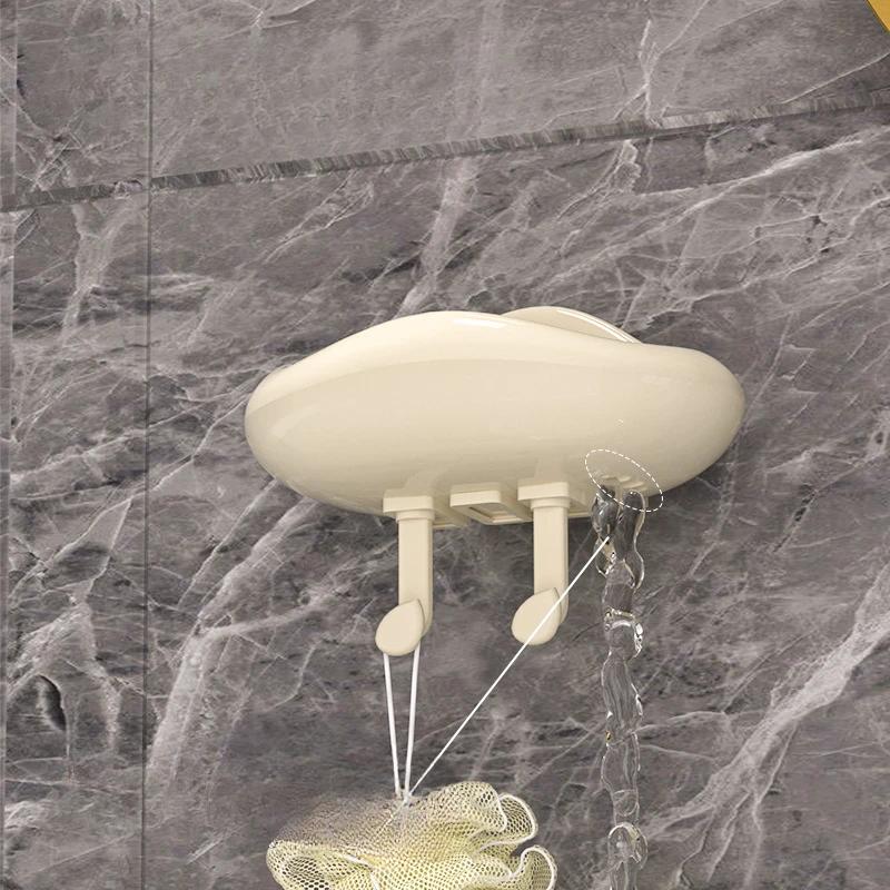 Creative Clouds Soap Box Draining Non-slip Soap Dish Bathroom Accessories Sea White Soap Holder For Home Bath