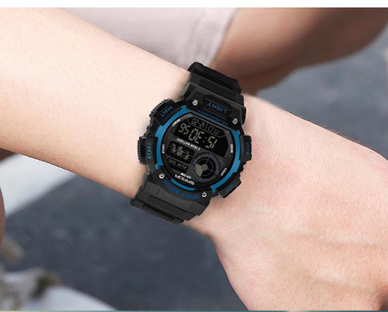 Sanda Men's & Women's Multifunction Waterproof Shockproof Watch with Alarm