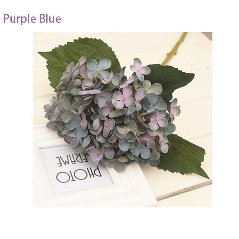 Elegant Faux Artificial Silk Hydrangea Bouquet For Stunning Home And Wedding Decor