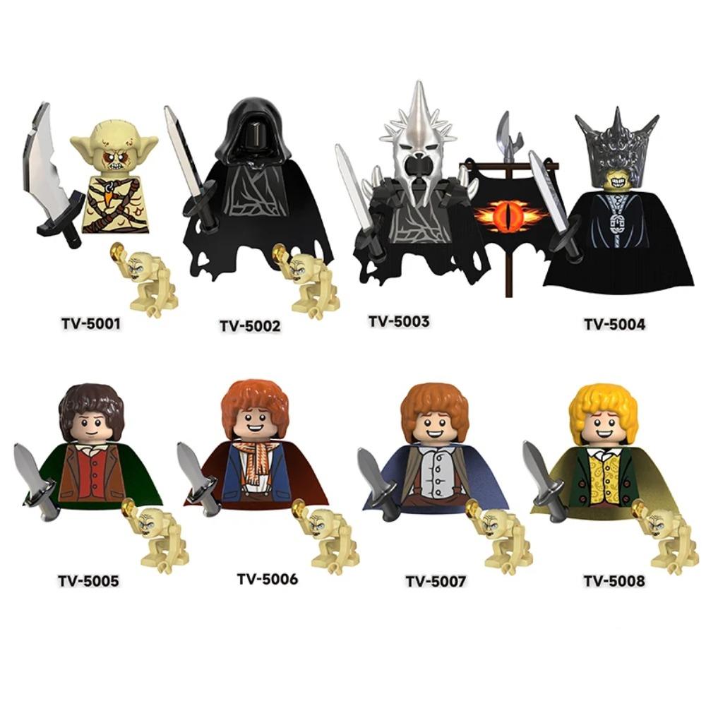 Medieval Lotr Action Figures Ringwraith Soldiers Rider Mount Knights Building Blocks Bricks Toys for Kid Gifts