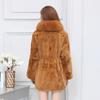 Winter Thick Plush Warm Clothes Big Size 4XL Overcoat Faux Fur Collar Fashion Ladies Coats Furry Female Coats Soft