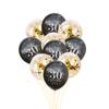 Black Gold 30 40 50 60 Years Birthday Party Confetti Balloon 30th 50th Birthday Party Decorations Adult Party Ballon Air Globos