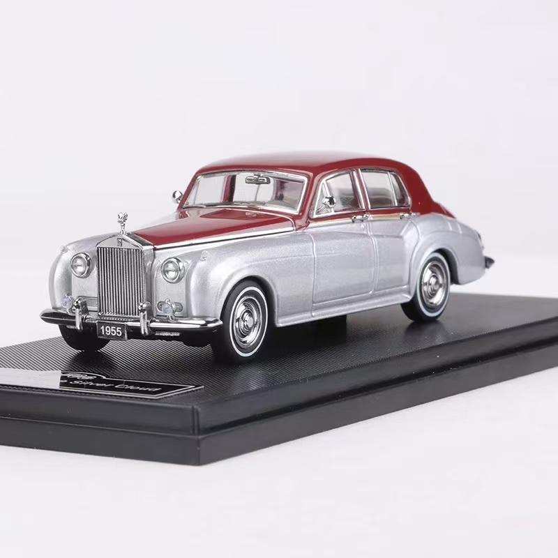 GFCC 1:64 Minicar 1955 Rolls Royce Silver Cloud Alloy Model Vintage Car Diecast Replica Collector's Car Decor