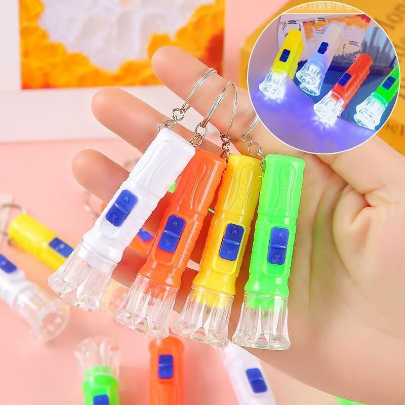 Мини светодиодный фонарик - Цветной пластиковый ручной фонарь для детей