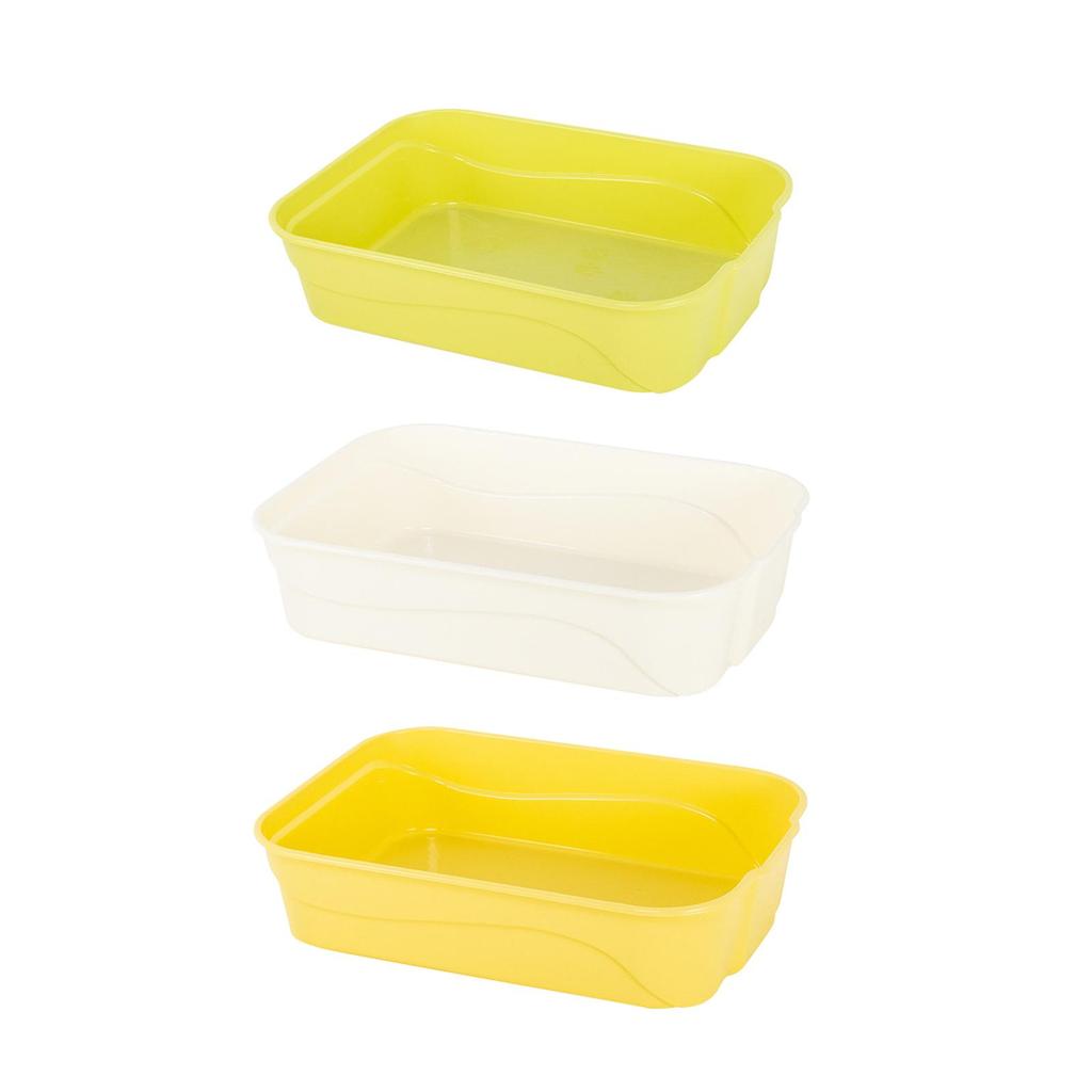 Cat Litter Box High Side Sifting Litter Box Open Top Cat Litter Tray for Kitty Rabbit Indoor Cats Easy to Clean and Assemble