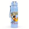 1PC Retro Sunset Cowboy Text Graphic Print 750ml Portable Sports Water Bottle Leakproof Gym Outdoor Travel Drink Cup