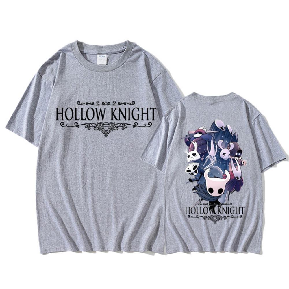 Fashion Men and Women's T-shirt Hollow Knight Print T-shirt Loose Short Sleeve Tops Summer Casual Round Neck Kids Tees Clothing